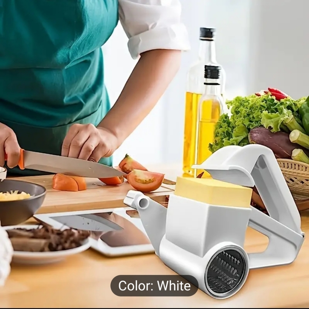 Brand new white plastic grater.  Easy use. Easy clean